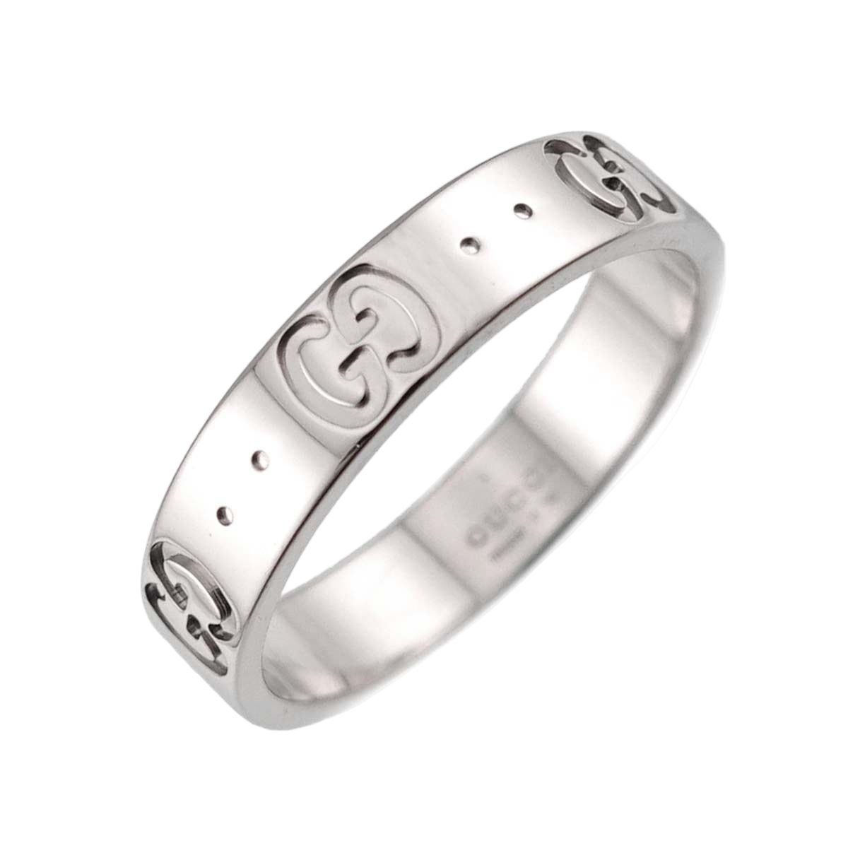 Gucci Icon Ring 18k WG White Gold 750