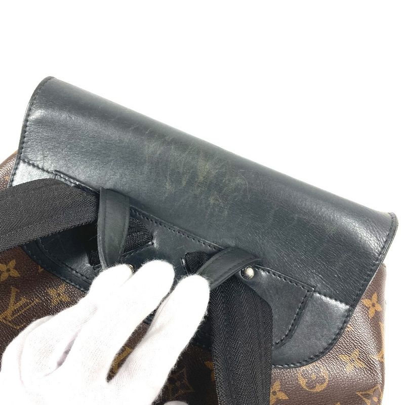 Louis Vuitton Backpack Parc Monogram Macassar Canvas Brown — view 3