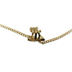 Saint Laurent Opium Monogram Twisted Metal Gold Bracelet 1496 — view 4