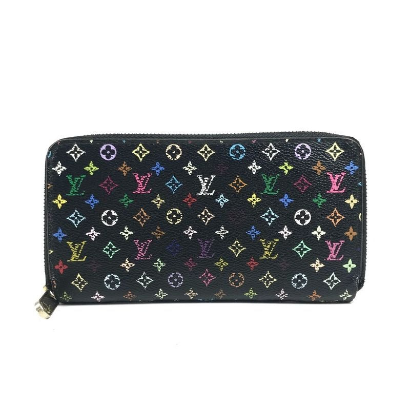 Louis Vuitton Long Zippy Wallet Monogram Multicolor Canvas Noir Black