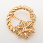 Christian Dior Brooch GP And Rhinestone — view 2