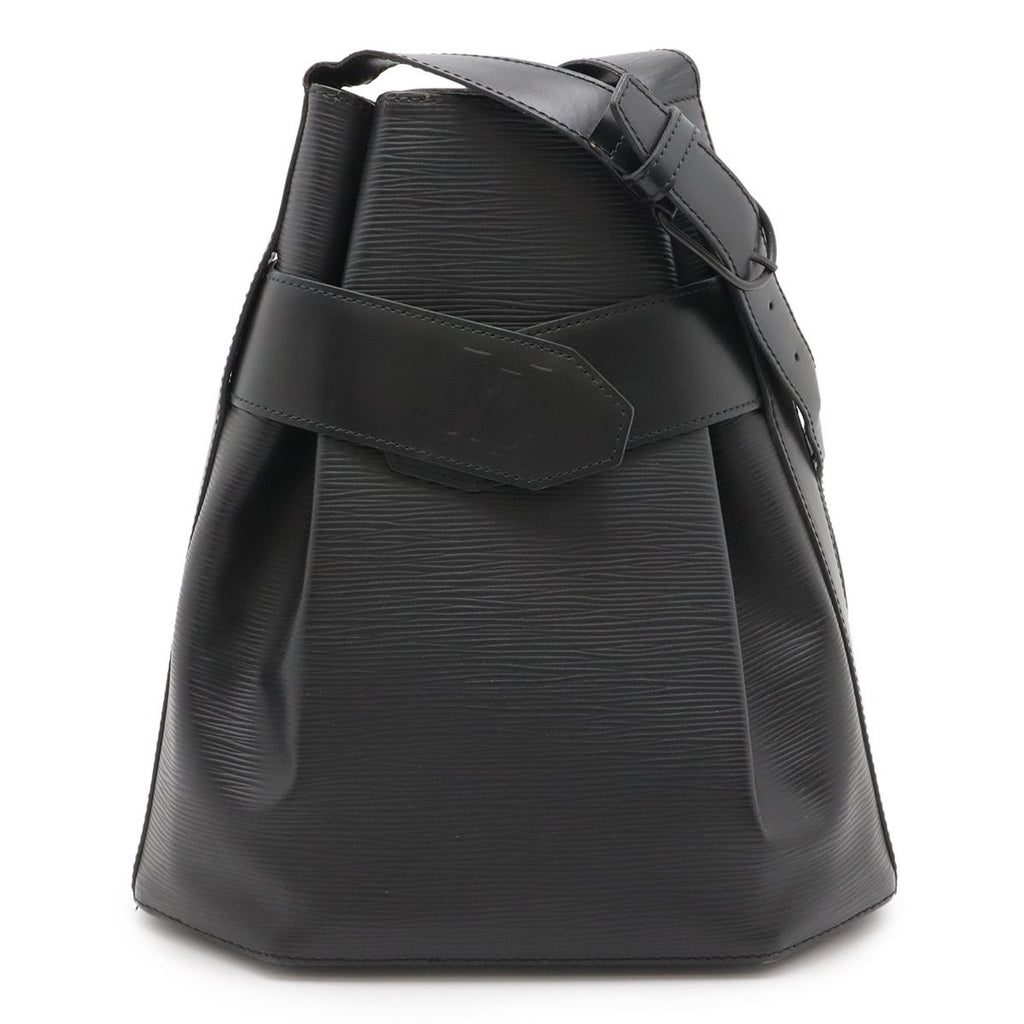 Louis Vuitton Epi Sac Depot PM Shoulder Bag Semi Leather Noir Black