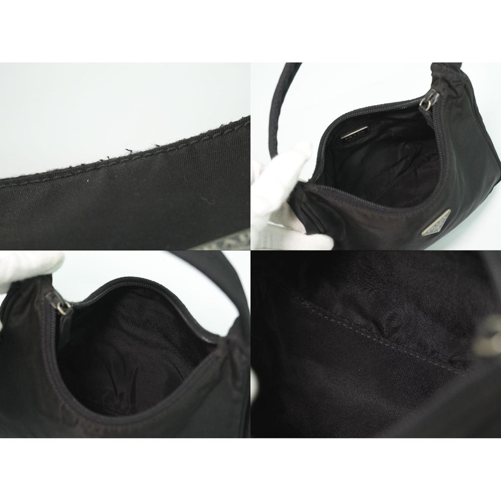 Prada Tessuto Handbag Pouch Nylon Black — view 8