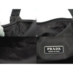 Prada Tessuto Handbag Pouch Nylon Black — view 9