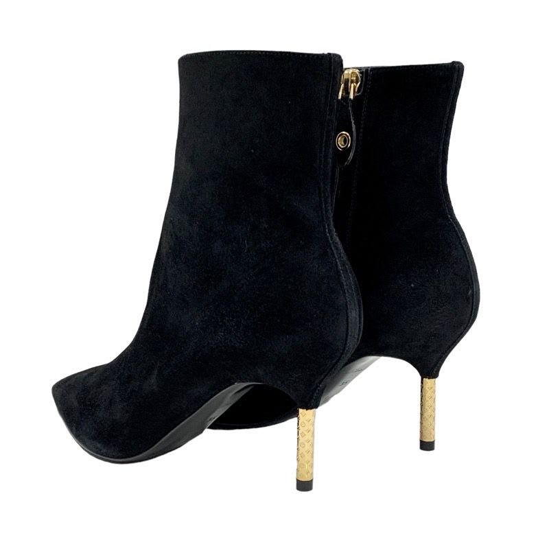 Louis Vuitton Ultimate Line Short Boots Ankle Monogram Heel Suede — view 4