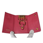 Prada Key Case Saffiano Metal 4-ring Ring 1 Pg004 Magenta — view 4