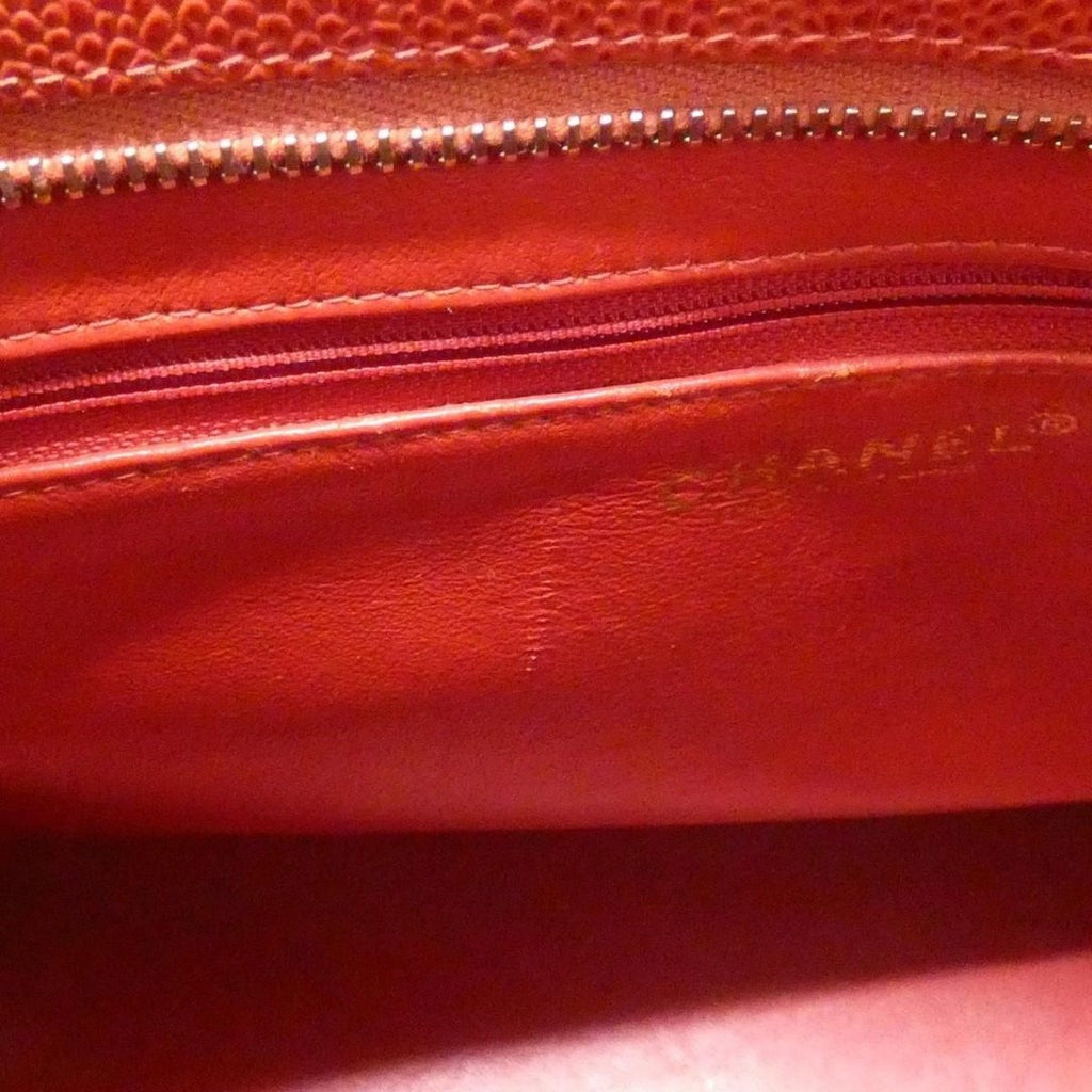 Chanel Vintage Bag Handbag Red — view 7