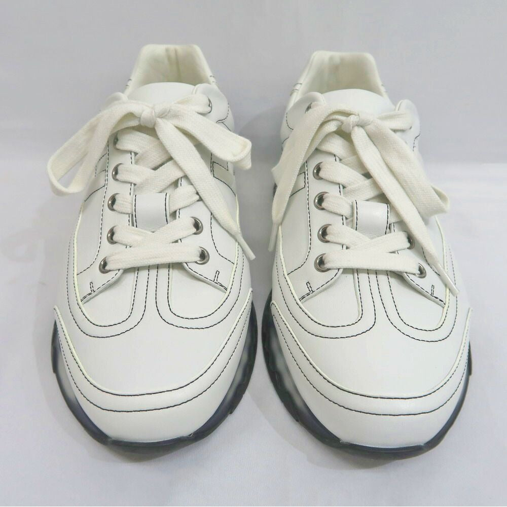 Hermes Trail Sneakers 40 White Leather Shoes — view 2