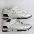 Hermes Trail Sneakers 40 White Leather Shoes — view 5