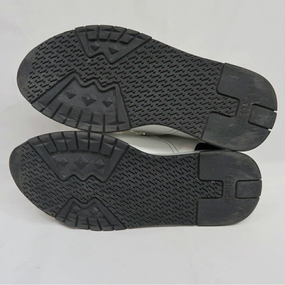 Hermes Trail Sneakers 40 White Leather Shoes — view 8