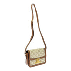Celine Calf Triomphe Canvas Teen Shoulder Bag White — view 2