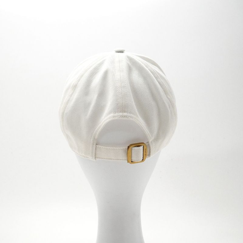 Gucci Never Usedmade in 2024 Cap Size L 59 Logo Embroidery White — view 4