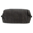 Prada Triangle Plate Denim Black Pouch 0484 — view 3