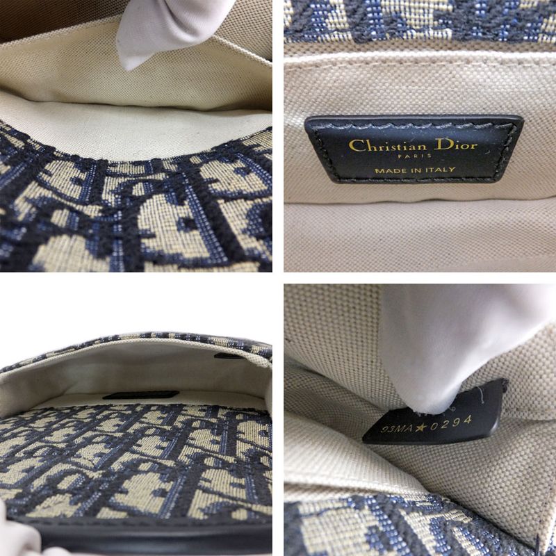 Dior Bobby Oblique Peacock Mini Shoulder Bag Gold Hardware CD Logo — view 7