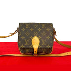 Louis Vuitton Vintage Cartesier Monogram Leather Shoulder Bag — view 2