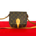 Louis Vuitton Vintage Cartesier Monogram Leather Shoulder Bag