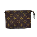 Louis Vuitton Pouch Toilette 15 Monogram Leather Brown Cosmetic Gold