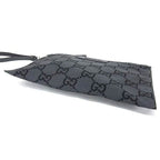 Gucci Clutch Gray Black GG Canvas Second Display — view 6