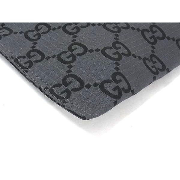 Gucci Clutch Gray Black GG Canvas Second Display — view 7