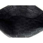 Gucci Clutch Gray Black GG Canvas Second Display — view 8