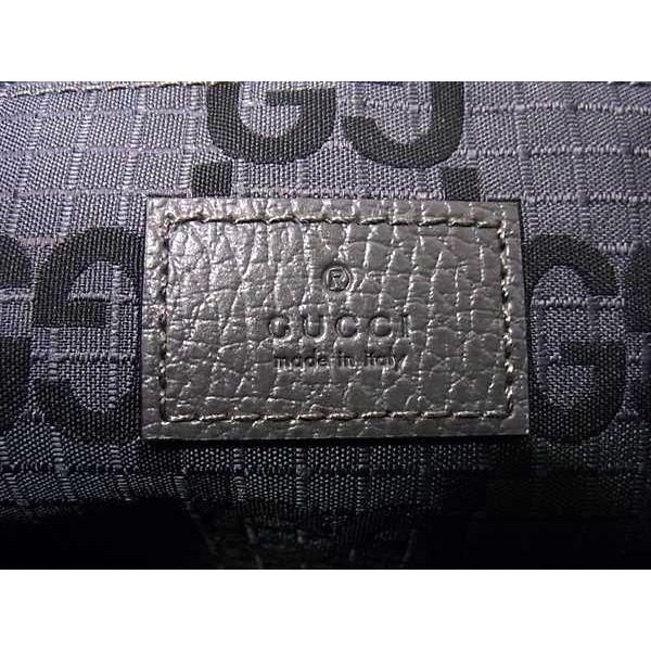 Gucci Clutch Gray Black GG Canvas Second Display — view 9