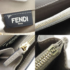 Fendi Bifold Wallet 8 M0308 Peekaboo Leather Beige Glaze Gold Hardware Long — view 7