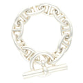 Hermes Chaine Dancre TGM Silver Bracelet 10 Link