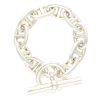 Hermes Chaine Dancre TGM Silver Bracelet 10 Link