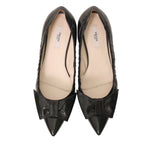 Prada Pointed Toe Ribbon Ballet Shoes — view 2