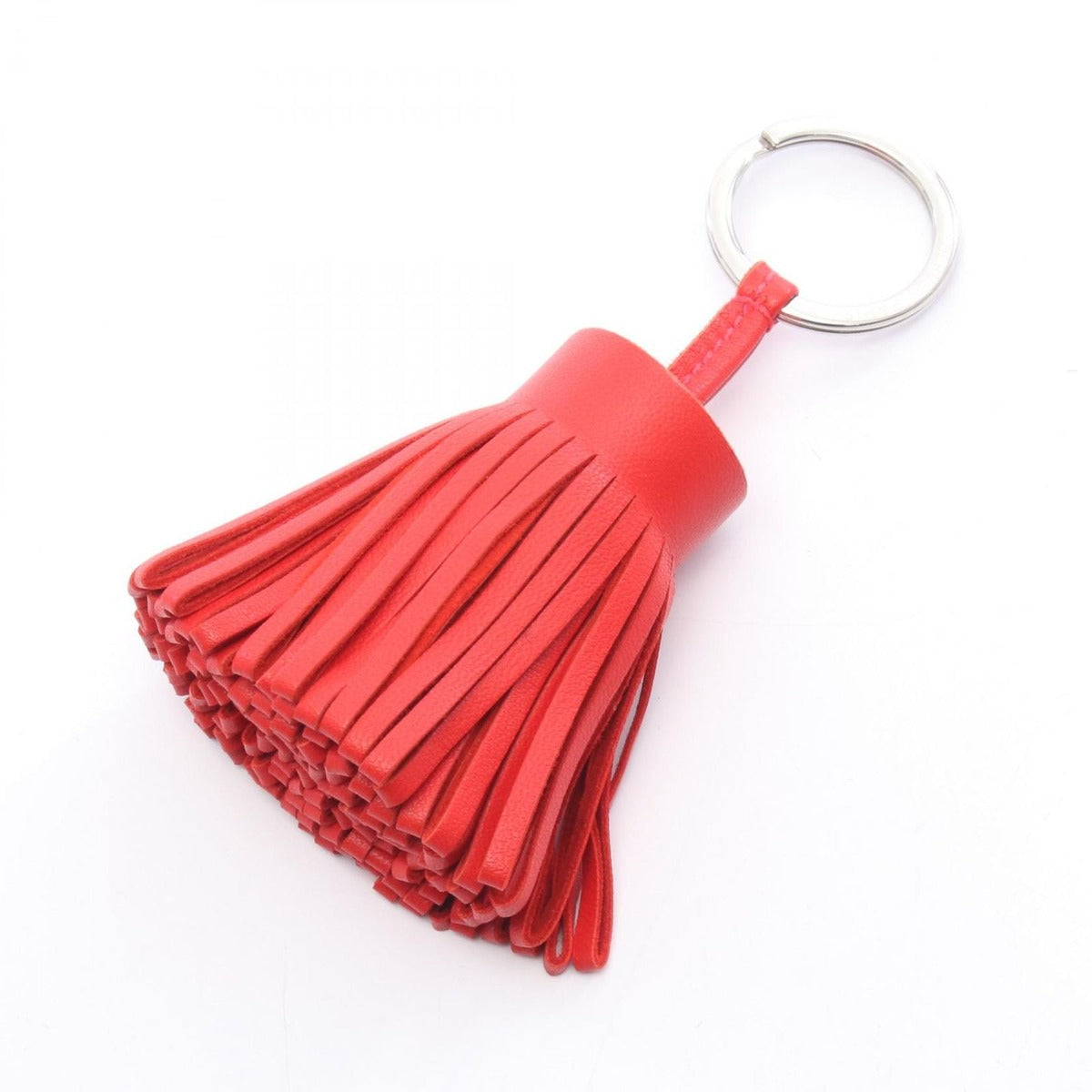 Hermes Charm Carmen Rouge Tomato Leather Red
