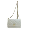 Chanel Chain Shoulder Quilted Gold Bag Lambskin