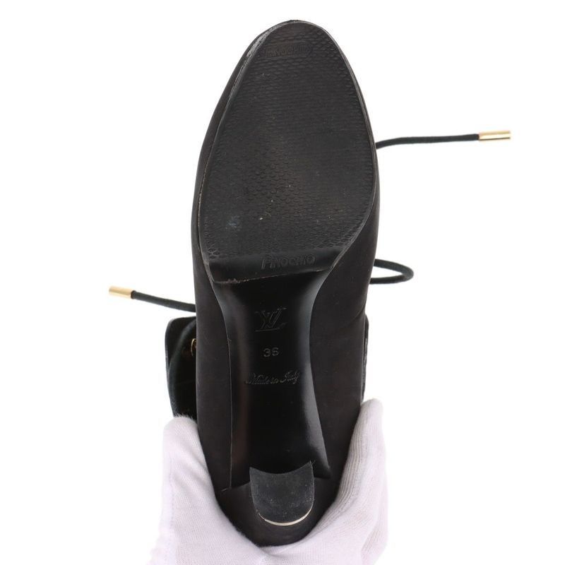 Louis Vuitton Monogram Nubuckles Cles Zah Booties 36 Ma0170 — view 9