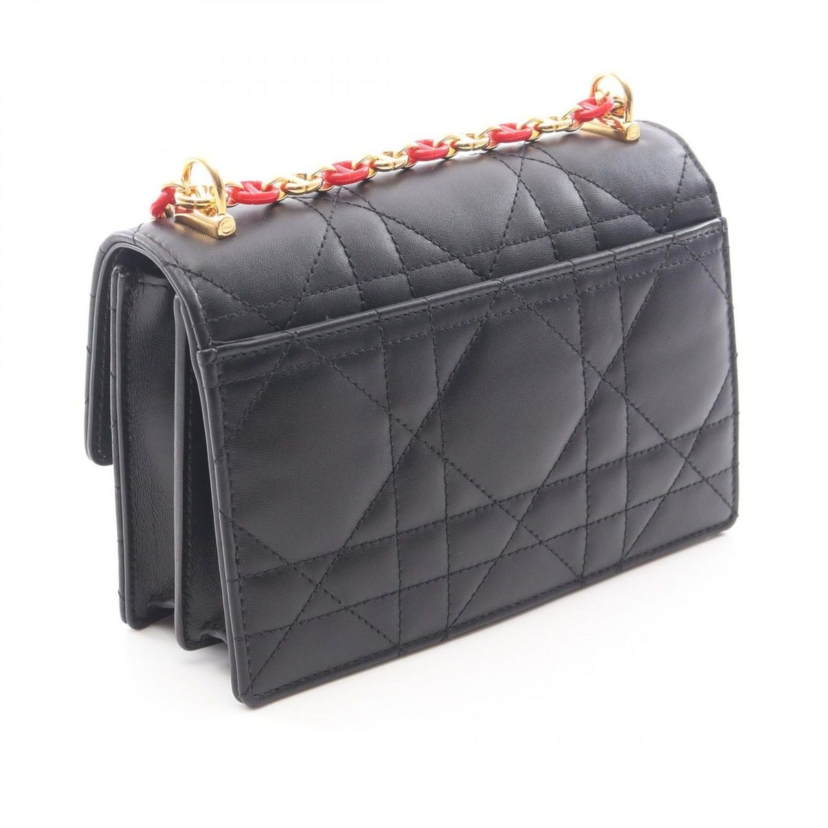 Dior Shoulder Bag Miss Caro Black Leather — view 2