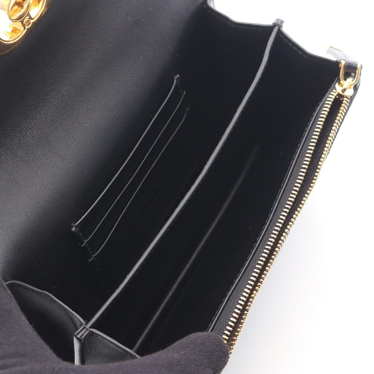 Dior Shoulder Bag Miss Caro Black Leather — view 3