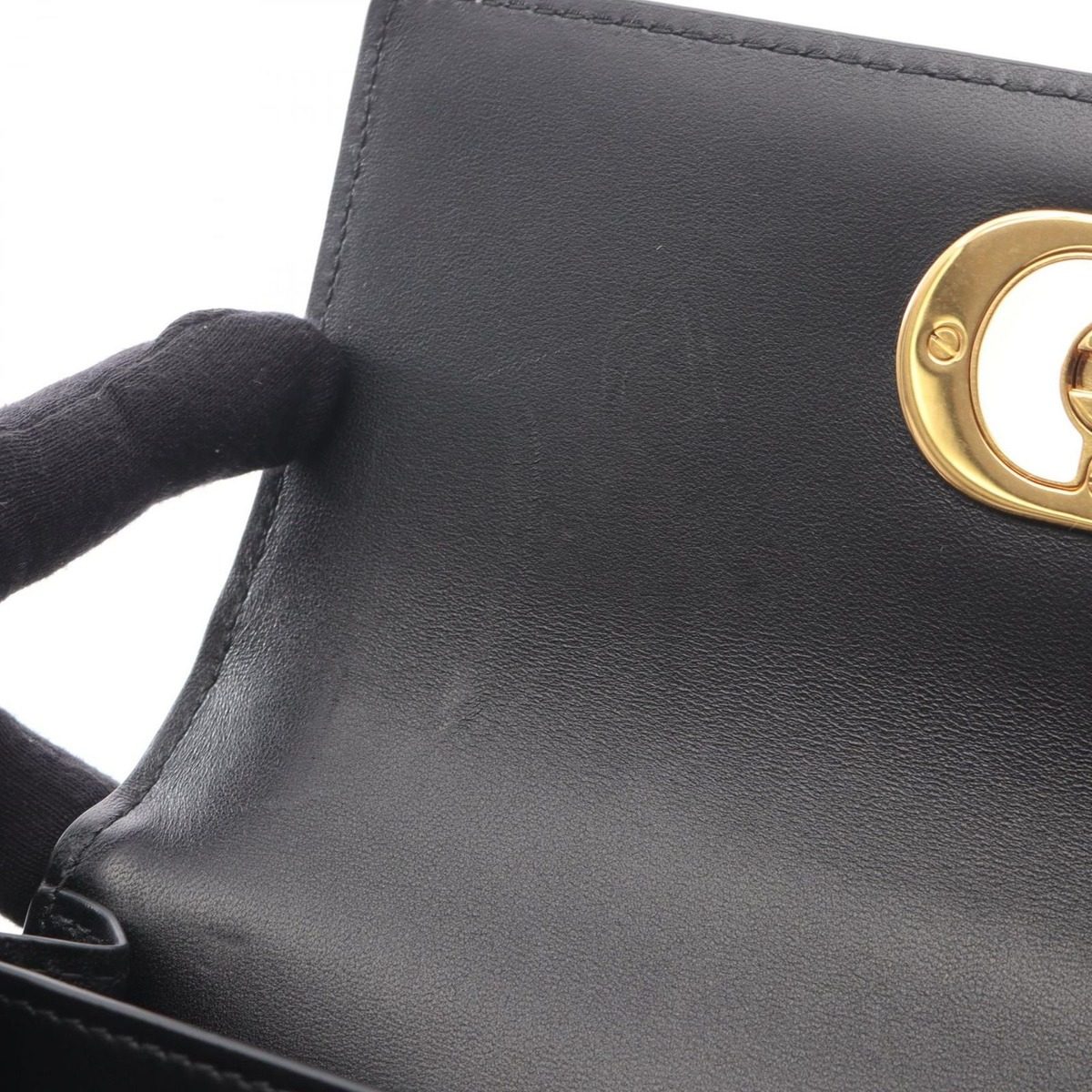 Dior Shoulder Bag Miss Caro Black Leather — view 8