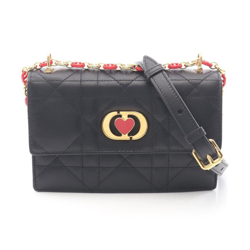 Dior Shoulder Bag Miss Caro Black Leather