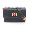 Dior Shoulder Bag Miss Caro Black Leather