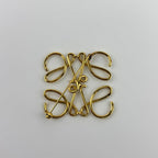 Loewe Anagram Brooch Gold Vintage — view 3