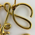 Loewe Anagram Brooch Gold Vintage — view 9