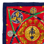 Hermes Scarf Silk Carre 90 Daimyo Princes du Soleil Levant Prince — view 2