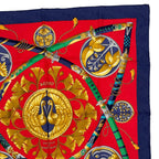 Hermes Scarf Silk Carre 90 Daimyo Princes du Soleil Levant Prince — view 3
