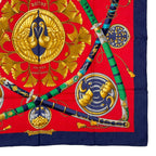 Hermes Scarf Silk Carre 90 Daimyo Princes du Soleil Levant Prince — view 5