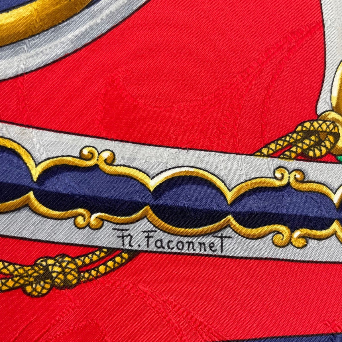 Hermes Scarf Silk Carre 90 Daimyo Princes du Soleil Levant Prince — view 8
