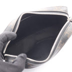 Celine Shoulder Bag Small Messenger Triomphe Black Canvas Leather — view 3
