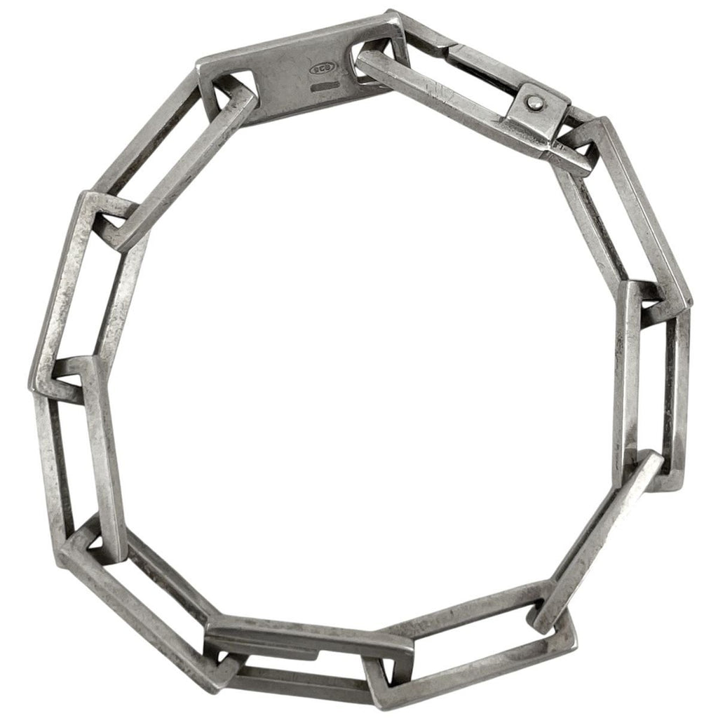 Gucci Swear Link Chain Bracelet 925 Sterling Silver
