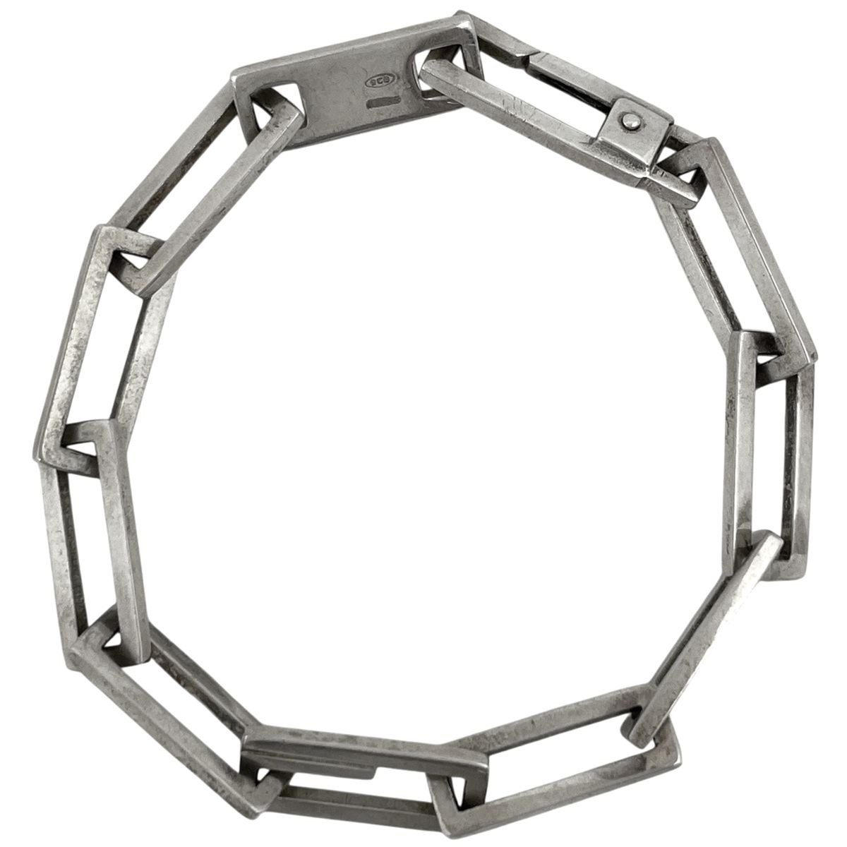 Gucci Swear Link Chain Bracelet 925 Sterling Silver