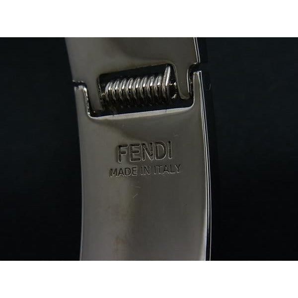 Fendi Bangle Silver Metal — view 2