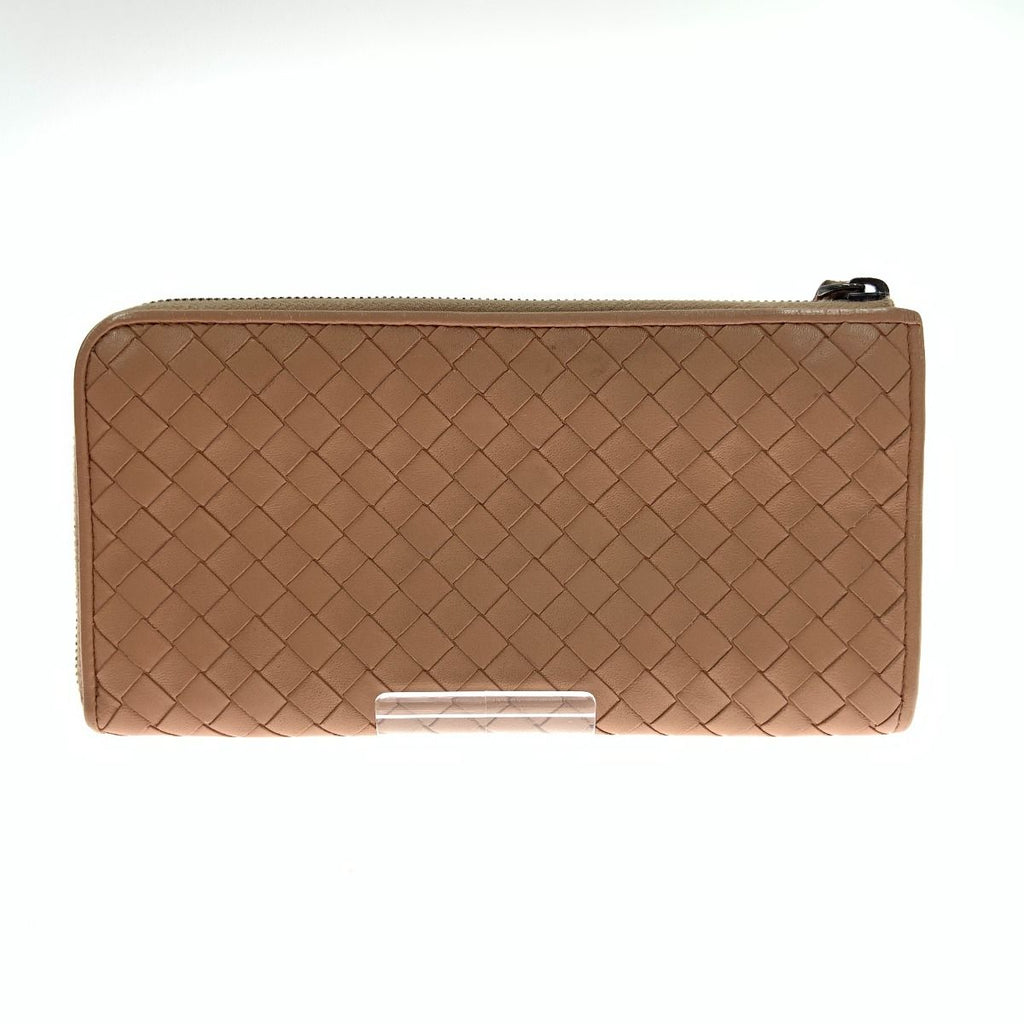 Bottega Veneta Intrecciato Leather Long Wallet Pink — view 2