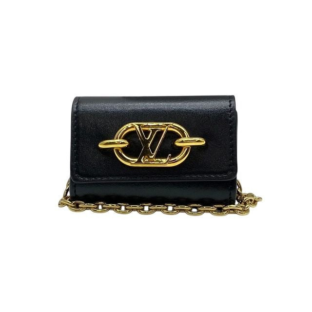 Louis Vuitton Bijoux Sac Earphone Holder Link Case Black