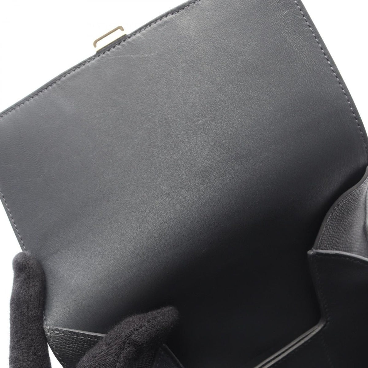 Hermes Shoulder Bag Della Cavalleria Mini Ardoise Leather — view 7